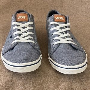 Vans Atwood. Gray Canvas Nautical. Womens US 9  TB4R